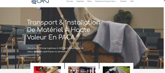 Aperçu du site de LPN Transport